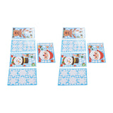 2Set Christmas Sticker DIY Window Glass Sticker Deer Snowman Decorative Sticker for Party Festival - Low Angle