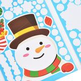 2Set Christmas Sticker DIY Window Glass Sticker Deer Snowman Decorative Sticker for Party Festival - Extra Image