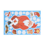 8Pcs Christmas Stickers Cute Patterns Easy to Use Environmentally Friendly Xmas Window Decals for Home Decor