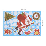 8Pcs Christmas Stickers Cute Patterns Easy to Use Environmentally Friendly Xmas Window Decals for Home Decor