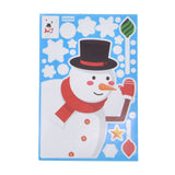 14pcs Christmas Stickers Cute Snowflake Reindeer Elf Pattern Christmas Window Clings for Window Glass Party Decorations