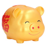 Piggy Bank Cute Cartoon Shape Anti Falling Pig Money Box for Children Gift Home Decoration Coins StorageLarge Size Gold