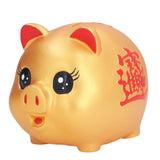 Piggy Bank Cute Cartoon Pig Shape Anti Falling Kids Coin Bank for Gift Home Decoration Coins StorageMiddle Size(700 Pieces Storage) - 45-Degree Angle