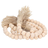 Wood Bead Garland Hand Crafted Fine Workmanship Comfortable Hold Bohemian Style Prayer Beads