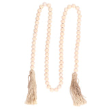 Wood Bead Garland Hand Crafted Fine Workmanship Comfortable Hold Bohemian Style Prayer Beads