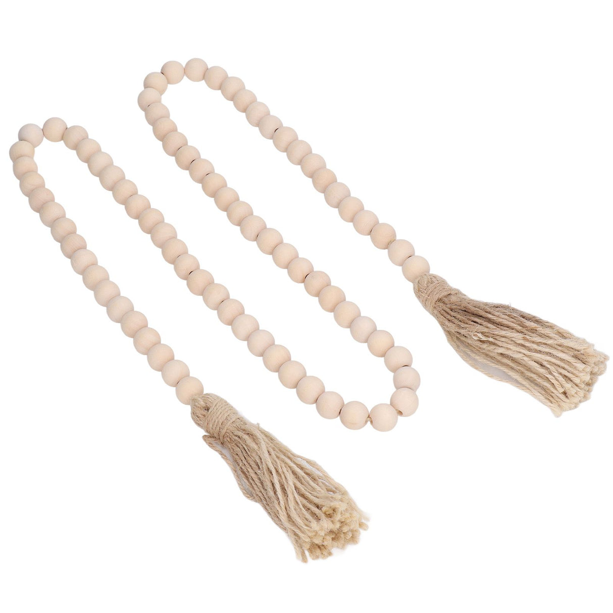 Wood Bead Garland Hand Crafted Fine Workmanship Comfortable Hold Bohemian Style Prayer Beads