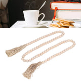 Wood Bead Garland Hand Crafted Fine Workmanship Comfortable Hold Bohemian Style Prayer Beads