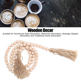 Wood Bead Garland Hand Crafted Fine Workmanship Comfortable Hold Bohemian Style Prayer Beads