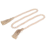Wood Bead Garland Hand Crafted Fine Workmanship Comfortable Hold Bohemian Style Prayer Beads