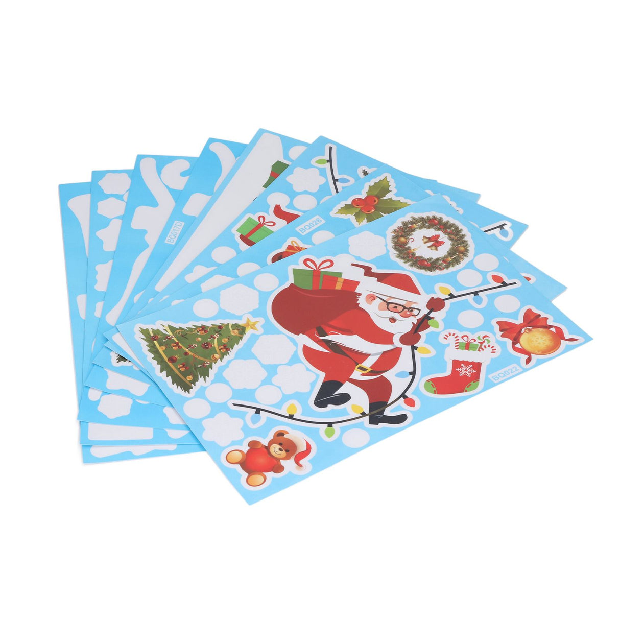 Christmas Stickers DIY Production Cute Appearance Fine Workmanship Christmas Window Clings