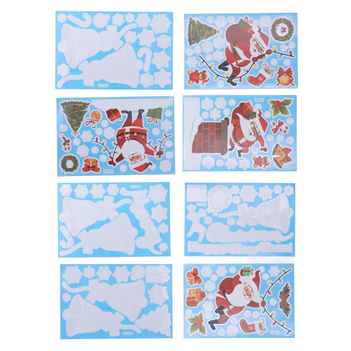 Christmas Stickers DIY Production Cute Appearance Fine Workmanship Christmas Window Clings