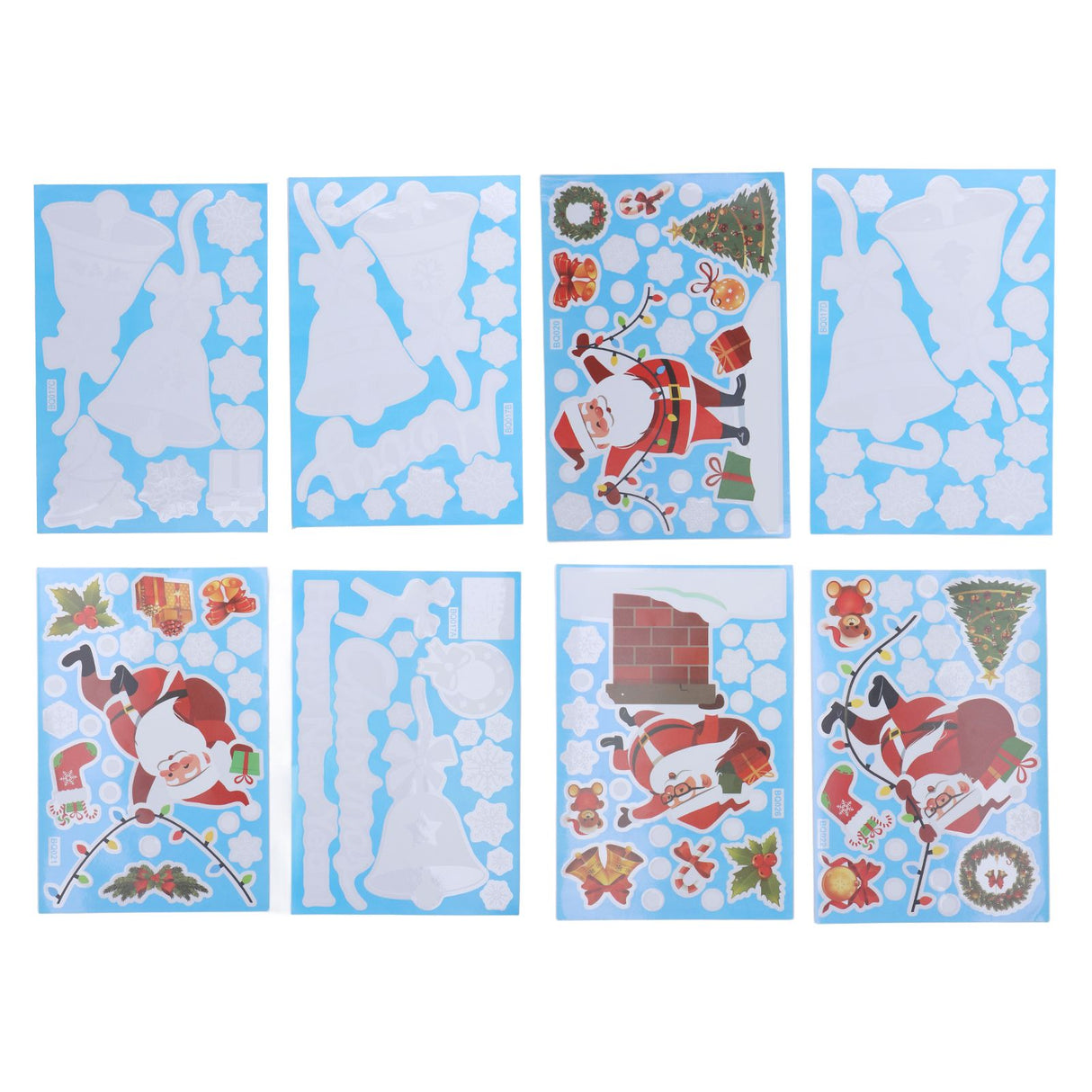 Christmas Stickers DIY Production Cute Appearance Fine Workmanship Christmas Window Clings