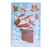 Christmas Stickers DIY Production Cute Appearance Fine Workmanship Christmas Window Clings