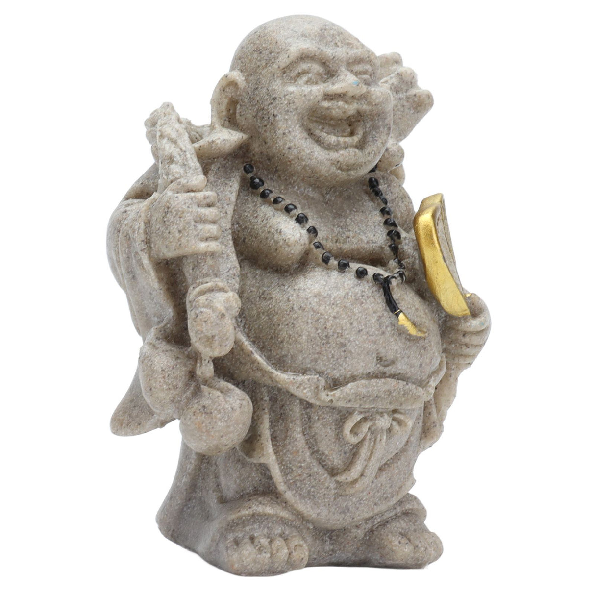 Buddha Statue Resin Mini 8cm Maitreya Laughing Buddha Figurine for Home Office Decoration Gift Collection