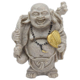 Buddha Statue Resin Mini 8cm Maitreya Laughing Buddha Figurine for Home Office Decoration Gift Collection