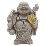 Buddha Statue Resin Mini 8cm Maitreya Laughing Buddha Figurine for Home Office Decoration Gift Collection - Close-Up Angle