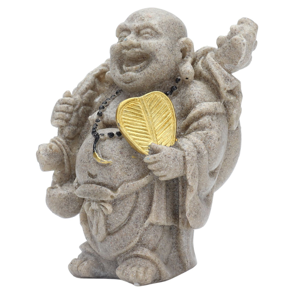 Buddha Statue Resin Mini 8cm Maitreya Laughing Buddha Figurine for Home Office Decoration Gift Collection
