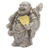 Buddha Statue Resin Mini 8cm Maitreya Laughing Buddha Figurine for Home Office Decoration Gift Collection