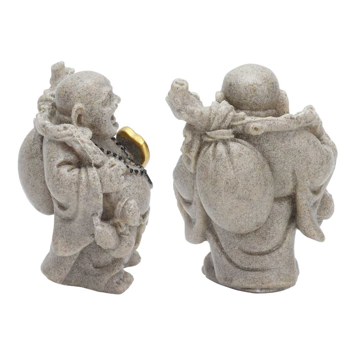 Buddha Statue Resin Mini 8cm Maitreya Laughing Buddha Figurine for Home Office Decoration Gift Collection