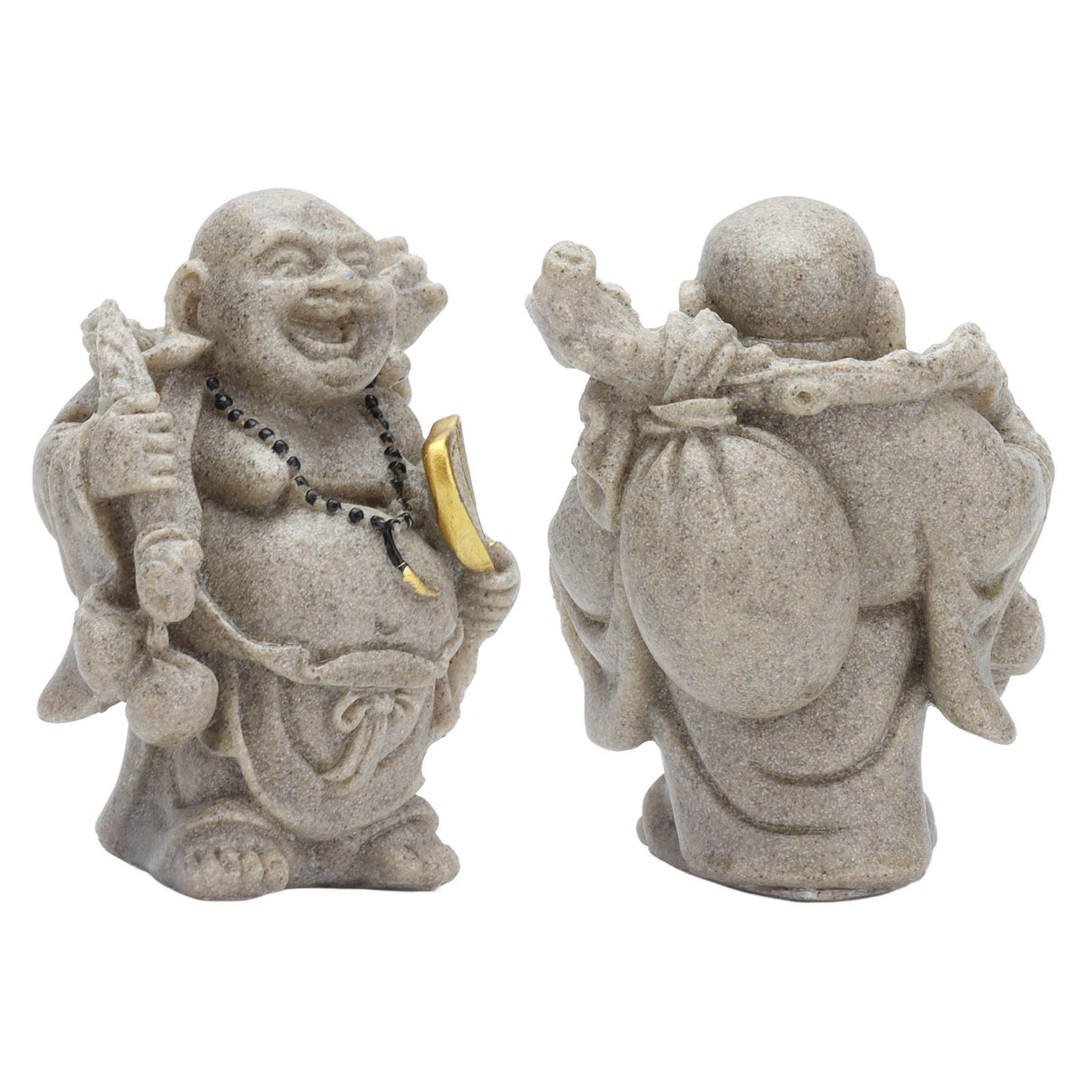Buddha Statue Resin Mini 8cm Maitreya Laughing Buddha Figurine for Home Office Decoration Gift Collection