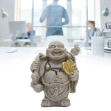 Buddha Statue Resin Mini 8cm Maitreya Laughing Buddha Figurine for Home Office Decoration Gift Collection