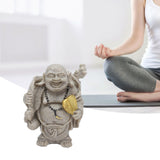 Buddha Statue Resin Mini 8cm Maitreya Laughing Buddha Figurine for Home Office Decoration Gift Collection