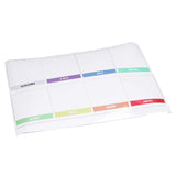 Weekly Calendar Self Adhesive Reusable Weekly Dry Erase Board Paste with Eraser for Home Wall Fridge - Top-Down View