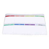 Weekly Calendar Self Adhesive Reusable Weekly Dry Erase Board Paste with Eraser for Home Wall Fridge - Rear View