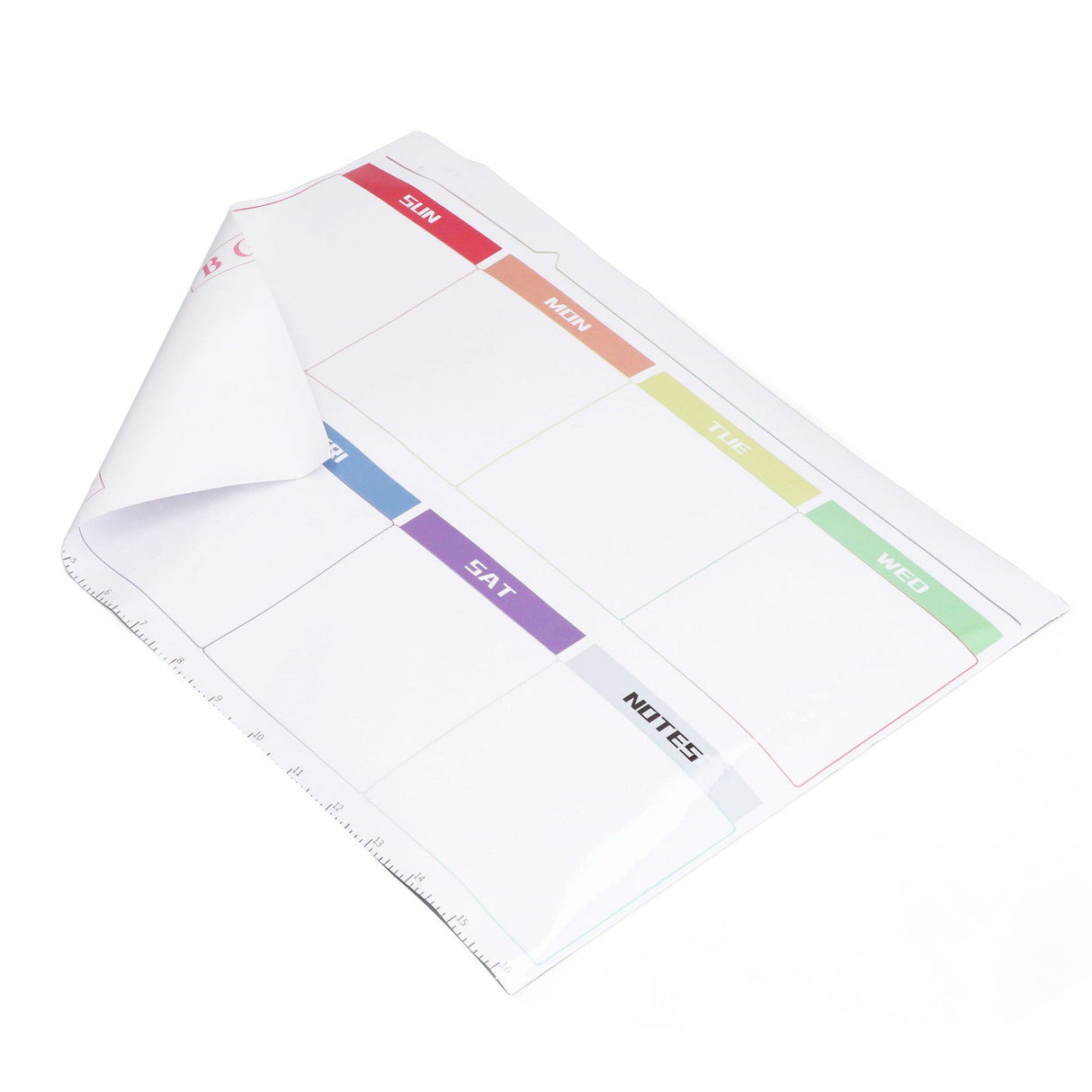 Weekly Calendar Self Adhesive Reusable Weekly Dry Erase Board Paste with Eraser for Home Wall Fridge