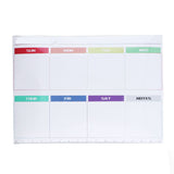 Weekly Calendar Self Adhesive Reusable Weekly Dry Erase Board Paste with Eraser for Home Wall Fridge - Extra Image