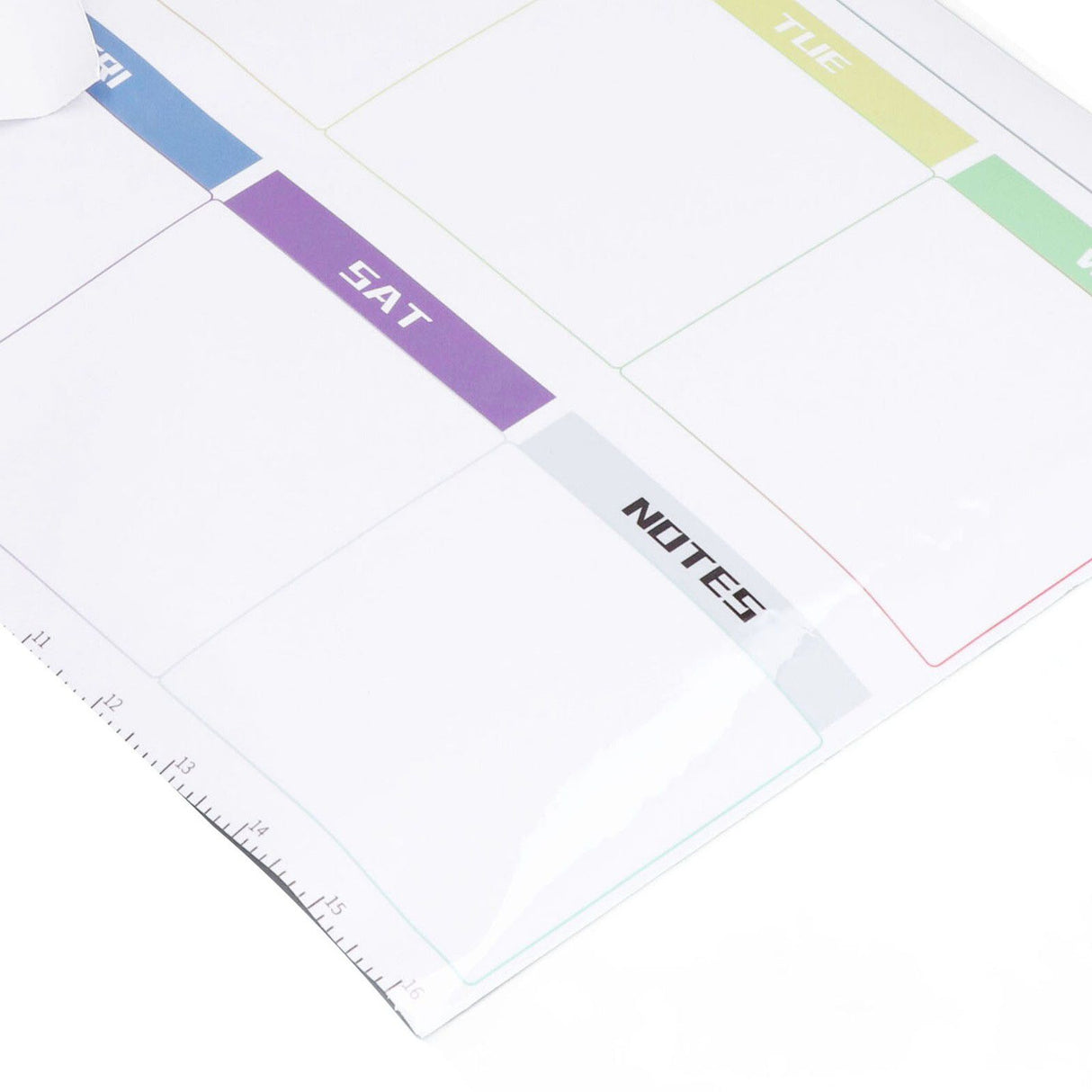 Weekly Calendar Self Adhesive Reusable Weekly Dry Erase Board Paste with Eraser for Home Wall Fridge