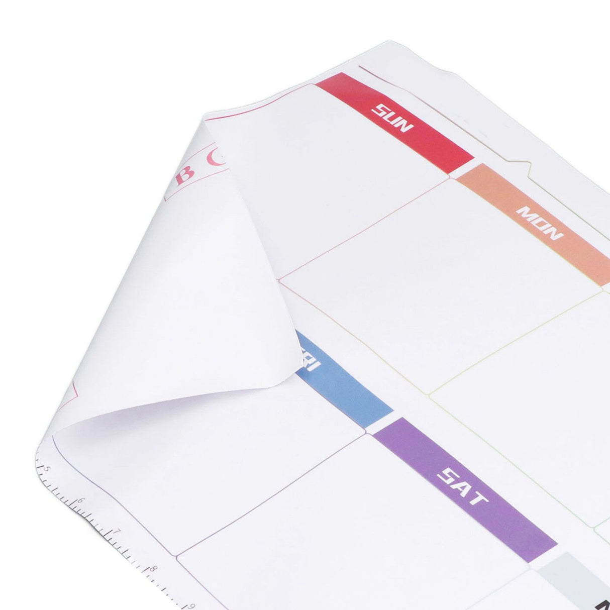 Weekly Calendar Self Adhesive Reusable Weekly Dry Erase Board Paste with Eraser for Home Wall Fridge
