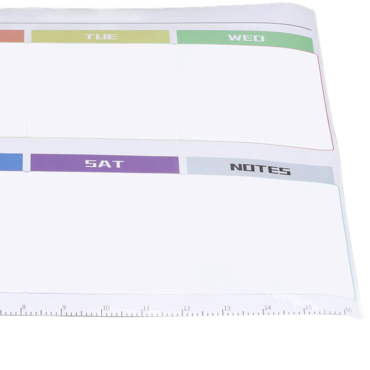 Weekly Calendar Self Adhesive Reusable Weekly Dry Erase Board Paste with Eraser for Home Wall Fridge