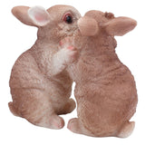 Garden Bunny Statues Resin Crafts Decorations Potted Landscaping Sculpture Animal Models for Lawn Garden - Low Angle