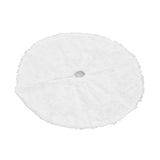 Christmas Tree Skirt Snowy White Christmas Tree Mat for Xmas Festive Holiday Party Decoration Ornaments