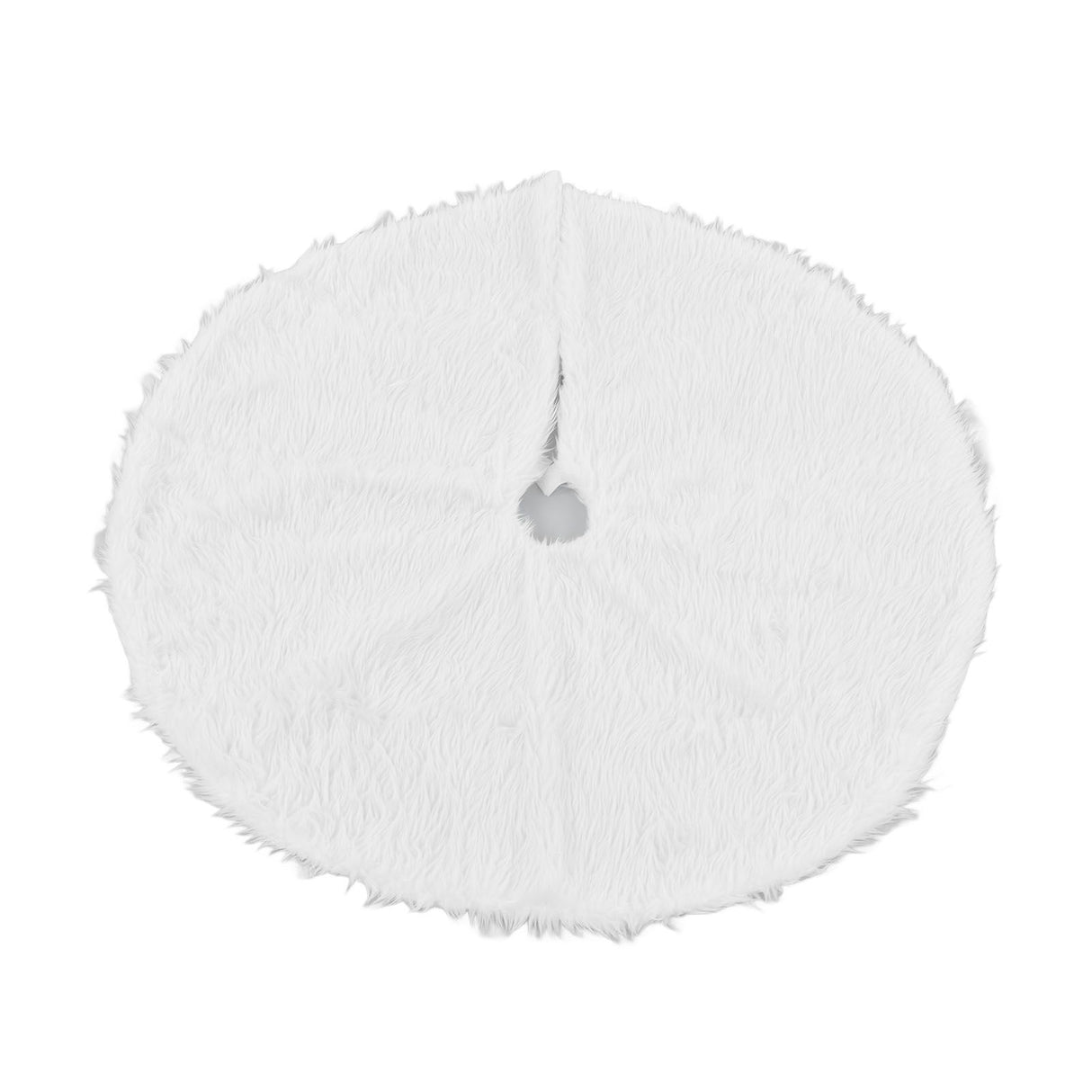 Christmas Tree Skirt Snowy White Christmas Tree Mat for Xmas Festive Holiday Party Decoration Ornaments