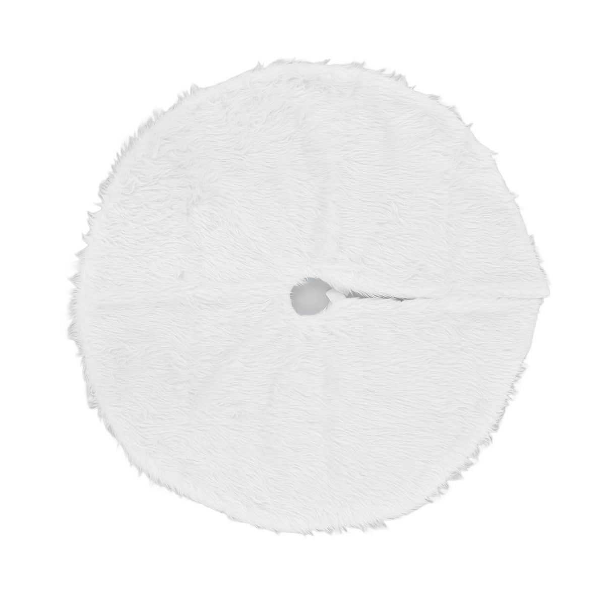Christmas Tree Skirt Snowy White Christmas Tree Mat for Xmas Festive Holiday Party Decoration Ornaments