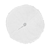 Christmas Tree Skirt Snowy White Christmas Tree Mat for Xmas Festive Holiday Party Decoration Ornaments