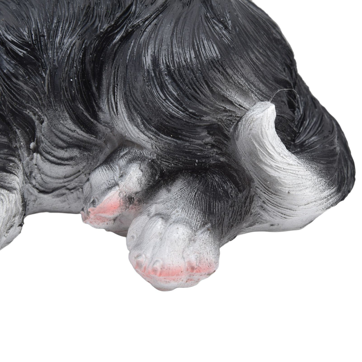 Dog Ornament Textured Exquisite Vivid Real Cute Dog Statue for Garden Lawn Desk Decoration
