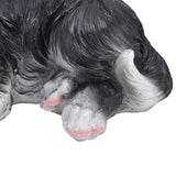 Dog Ornament Textured Exquisite Vivid Real Cute Dog Statue for Garden Lawn Desk Decoration