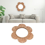 Hanging Mirror Unique Design Stylish Exquisite Cosmetic Mirror Wall Decoration for Living Room Bedroom Bathroom - Extra Image