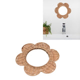 Hanging Mirror Unique Design Stylish Exquisite Cosmetic Mirror Wall Decoration for Living Room Bedroom Bathroom