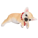 Desktop Puppy Resin Ornaments Realistic Desktop Decorations Puppy Statue for Indoor - Front View