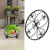 Flower Stand Elegant Style Unique Standable Design Durable Stable Easy Movable Plant Shelf for Garden Home