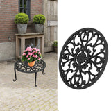Flower Stand Attractive Decorative Convenient Practical Movable Durable Stable Plant Shelf for Indoor Outdoor