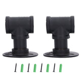 2Pack Wall Mounted Wine Bottle Rack Wine Hanging Holder Water Pipe Design with Mounting Screw for Storage