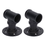 2Pack Wall Mounted Wine Bottle Rack Wine Hanging Holder Water Pipe Design with Mounting Screw for Storage - Side View