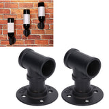 2Pack Wall Mounted Wine Bottle Rack Wine Hanging Holder Water Pipe Design with Mounting Screw for Storage