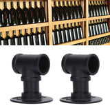 2Pack Wall Mounted Wine Bottle Rack Wine Hanging Holder Water Pipe Design with Mounting Screw for Storage - Extra Image