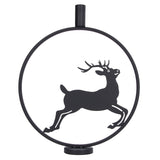 Deer Candle Holder Black European Style Tealight Holder Wall Decoration for Wedding Party